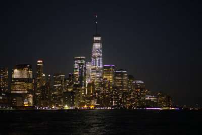 night falls on a fully recovered lower Manhattan