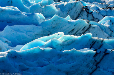 Closeup of Portage Glacier