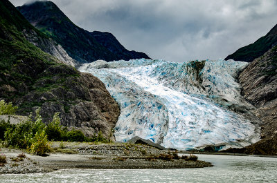 The mouth of the Davidson Glacier