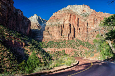 Zion park road