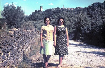 Leila and Antonietta   Momjan  Istria 1963