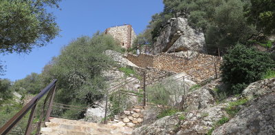 Monfrague Castle steps 