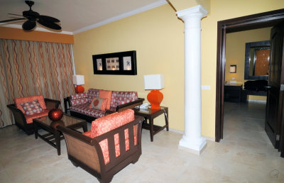 Living Room With Door To Bedroom