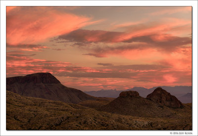 Twilight Clouds, Sotol Vista, Big Bend National Park, TX, 2016