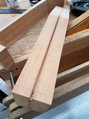 Routed channel for truss rod.