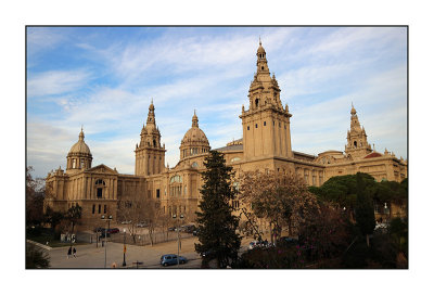 Montjuc - Palau Nacional en Museu Nacional dArt de Catalunya
