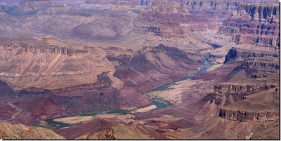  Colorado River snaking through the Grand Canyon   