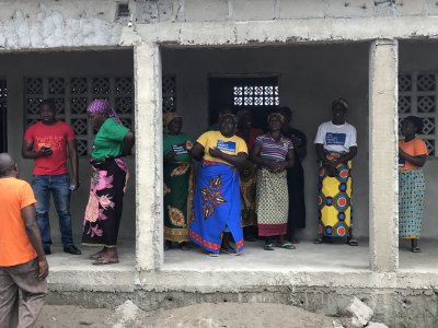 Women fish farmers from Zuza, Gaza Province, Mozambique