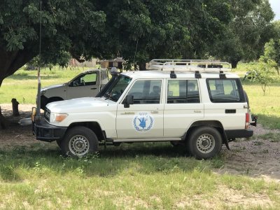 World Food Program truck at Zuza