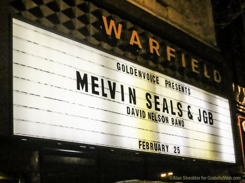 Melvin Seals & JGB; David Nelson Band - and guests, Warfield Theatre, San Francisco, CA, Feb. 25, 2017