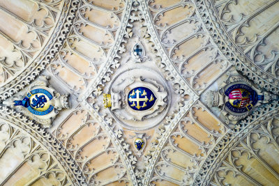 Archway ceiling at entrance - Oxford University