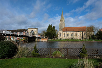 Marlow Bridge (1832)  and All Saints Church (1832)