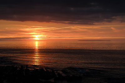 Sunset with Lundy Island in the distance