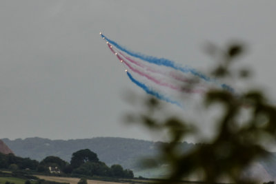 Red Arrows over Sidmouth