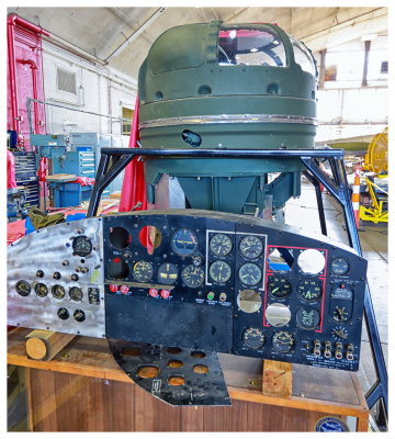 B-17 instruments and turret