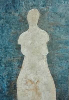 sillouette in blue (sold)