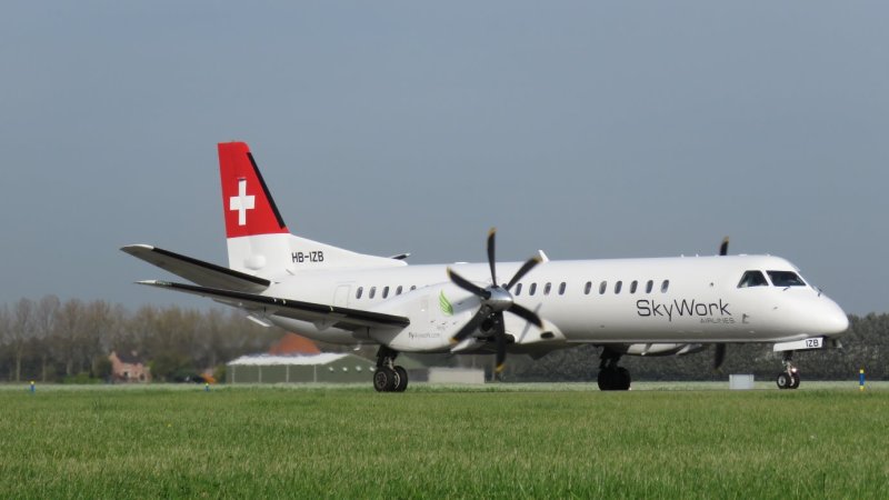 HB-IZB SkyWork Airlines Saab 2000