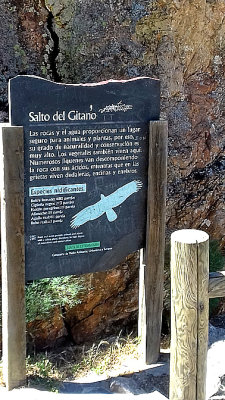THE SIGN AT MONFRAGUE . SPAIN . 2 . 5 . 2017