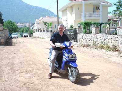 OUTSIDE OF THE VILLA . OVACIK . TURKEY. 24 / 4 / 2004