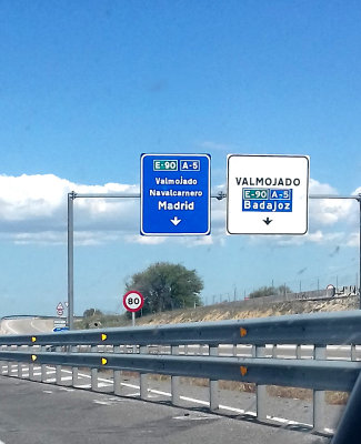 COMING INTO MADRID . SPAIN . 3 . 5 . 2018
