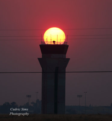 Sunset @ Control Tower Mather Airport