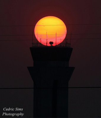  Sunset @ Control Tower Mather Airport