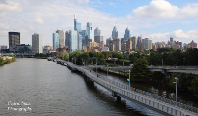  Philadelphia Skyline View from South Street Bridge