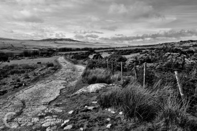 Track on Bodmin Moor in Cornwall