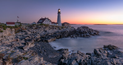 Cape Elizabeth, ME moments before sunrise