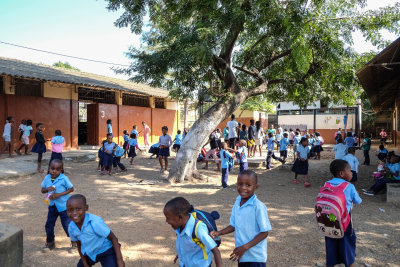 Maputo Mozambique, school yard