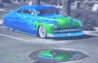 BLUE AND GREEN LEAD SLED ...