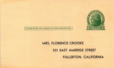 Mrs. Florence Crooke