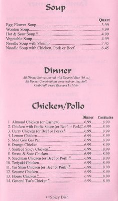 480-668-2809480-668-1927China RiceSoup and DinnersChicken / Pollo