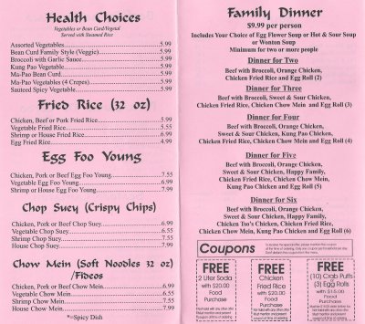 China Rice Menu Online