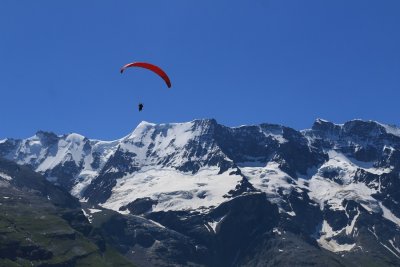 Paragliding over the Lauterbrunnen Valley