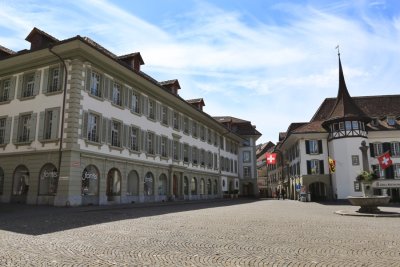 Thun. Town Hall Square