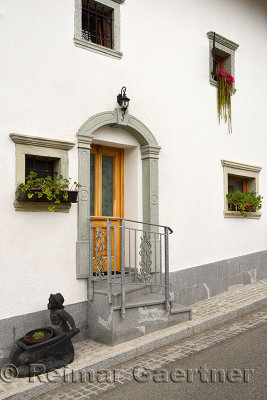 Rooms Jerman guest house with street side Mill Road windows and door in Mlina village Bled Slovenia