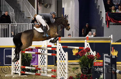 Keean White Canada riding For Freedom Z in the Longines FEI World Cup Show Jumping competition at the Royal Horse Show Toronto