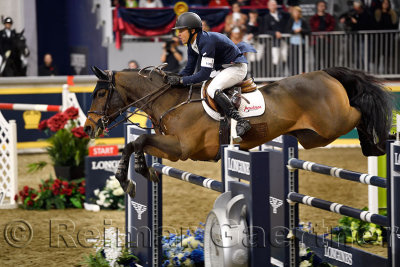 Kent Farrington USA riding Voyeur winner of the Longines FEI World Cup Show Jumping competition at the Royal Horse Show Toronto