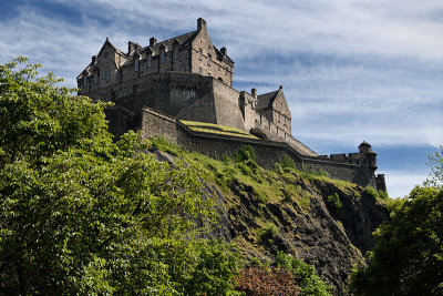 National War Museum of Edinburgh Castle fortress on the volcanic plug of Castle Rock in Edinburgh capital city of Scotland Unite