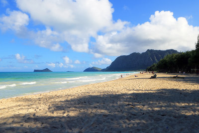 Sherwood Beach and Rabbit (Manana) Island