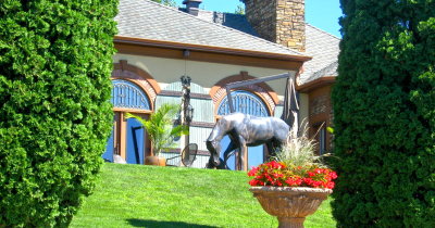 Horse sculpture