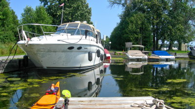 View from our slip at the Marina