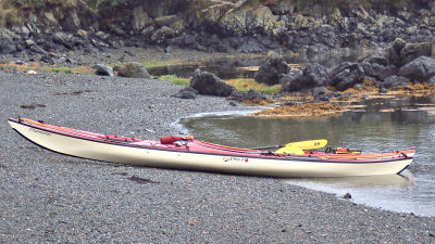 Our kayaks at the rest stop