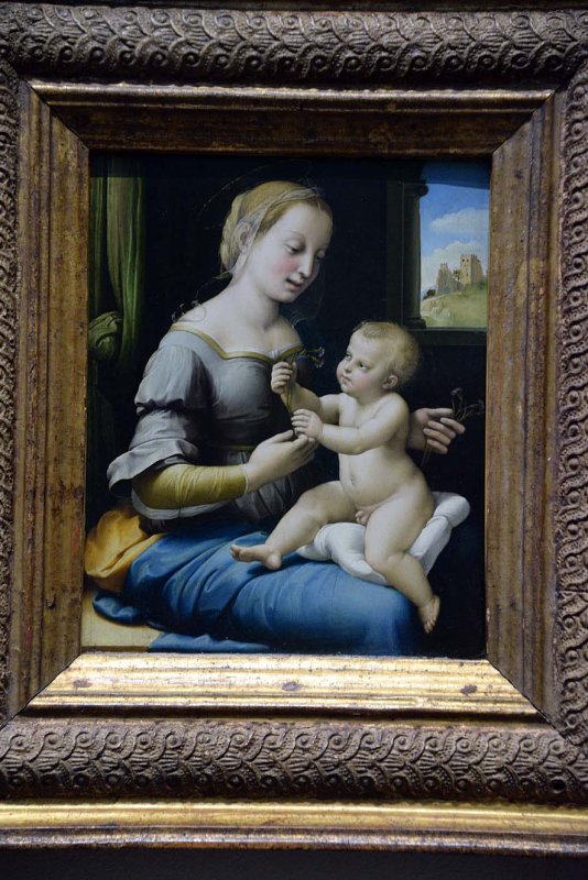 Raphael - The Madonna of the Pinks La Madonna dei Garofani (1506-1507) - 3103