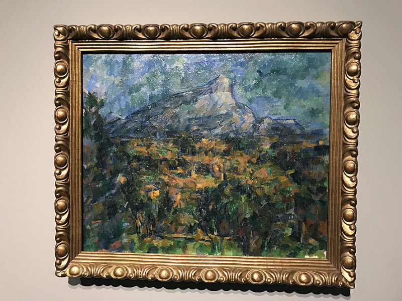 Paul Czanne - Montagne Sainte Victoire vue des Louves. Paysage dAix (1904-1905) - Muse Pouchkine, Moscou - 4266