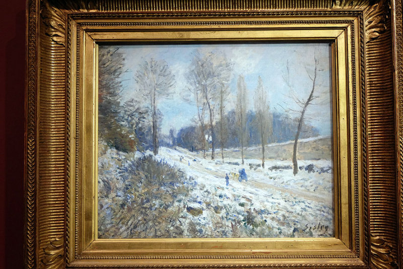 Alfred Sisley - La cte du Coeur-volant  Marly sous la neige (1877-1878) - Muse dOrsay, Paris - 9914