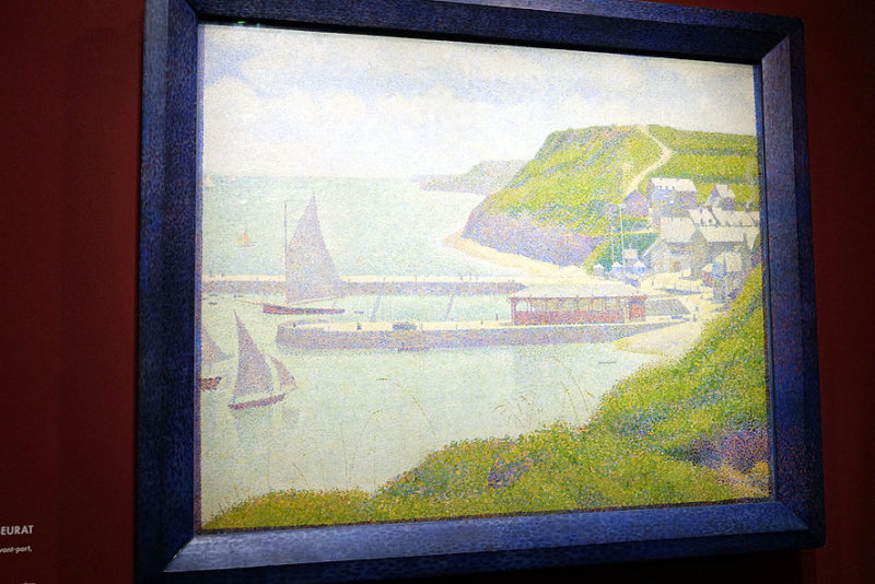 Georges Seurat - Port-en-Bessin, avant-port, mare haute (1888) - Muse dOrsay, Paris - 9918