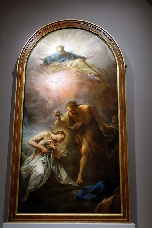 Jean Restout - Le baptme du Christ (1734 ou 1738), pour lEglise St Louis du Louvre - Eglise St Nicolas du Chardonnet - 9604