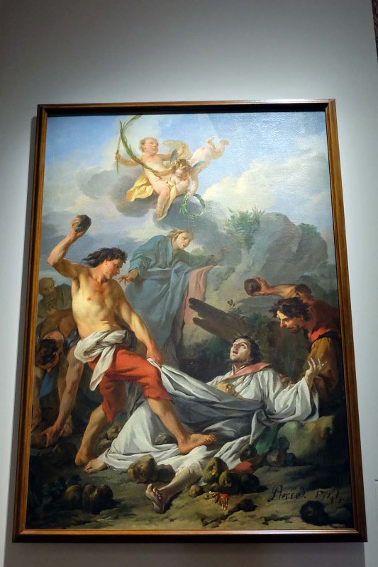 Jean-Baptiste-Marie Pierre - La lapidation de St Etienne (1745), St Germain des Prs - Muse des Beaux-arts, Marseille - 9606